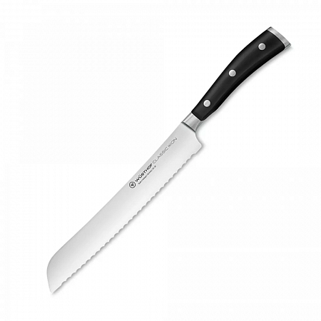 Нож кухонный для хлеба 20 см, серия Classic Ikon, WUESTHOF, 4166/20 WUS, Золинген, Германия