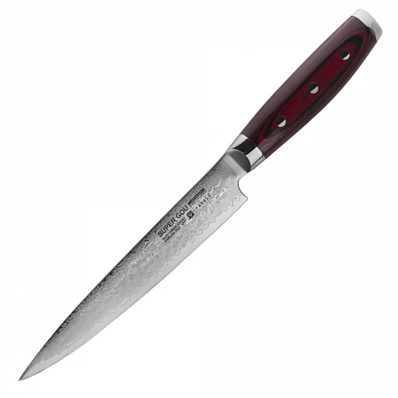 Нож кухонный для тонкой нарезки 18 см, «Sujihiki», дамасская сталь, серия GOU 161, YA37107, YAXELL, Япония