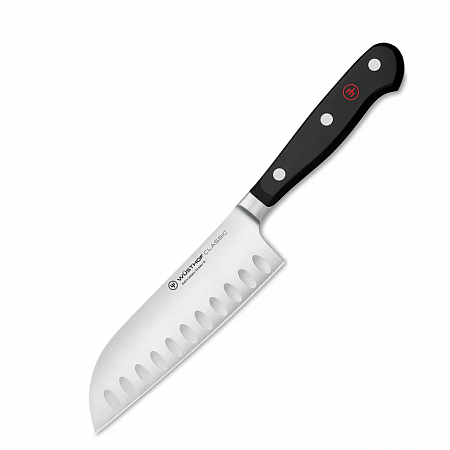 Нож кухонный Сантоку с углублениями на кромке 14 см, серия Classic, WUESTHOF, 4182, Золинген, Германия