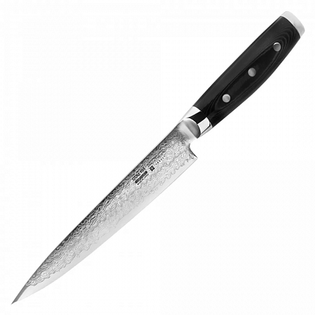 Нож кухонный для тонкой нарезки 18 см, «Sujihiki», дамасская сталь, серия Gou, YA37007, YAXELL, Япония
