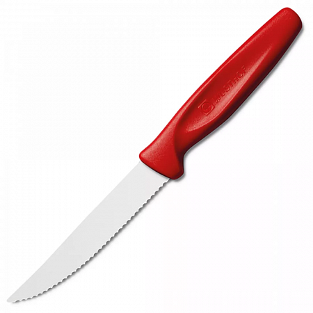 Нож кухонный для стейка 10 см, рукоять красная, серия Sharp Fresh Colourful, WUESTHOF, 3041r, Золинген, Германия