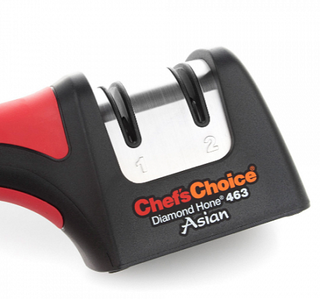 Точилка механическая, для азиатских и серрейторных ножей, c углом заточки 15 градусов  Chefs Choice  красный
