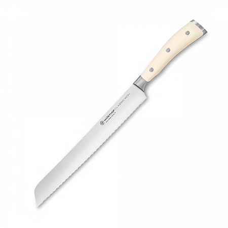 Нож кухонный для хлеба 23 см, серия Ikon Cream White, WUESTHOF, 4166-0/23, Золинген, Германия