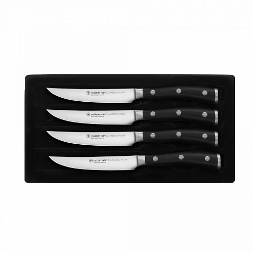 Набор кухонных ножей для стейка 4 штуки, серия Classic Ikon, WUESTHOF, 9716, Золинген, Германия