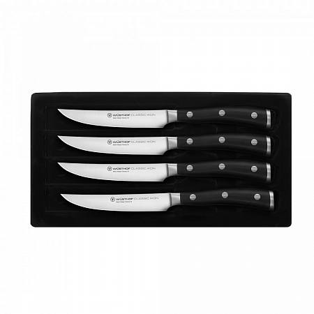 Набор кухонных ножей для стейка 4 штуки, серия Classic Ikon, WUESTHOF, 9716, Золинген, Германия